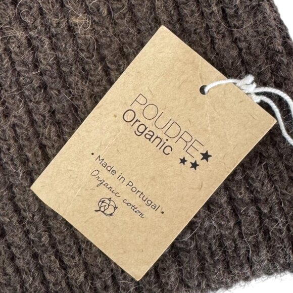 POUDRE ORGANIC - BABY KNITTED SWEATER - WOOL&ALPAGA- BROWN - 9M - NEW NO TAG - Picture 4 of 5